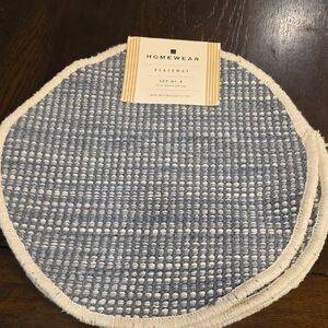 Blue and White Placemat Set